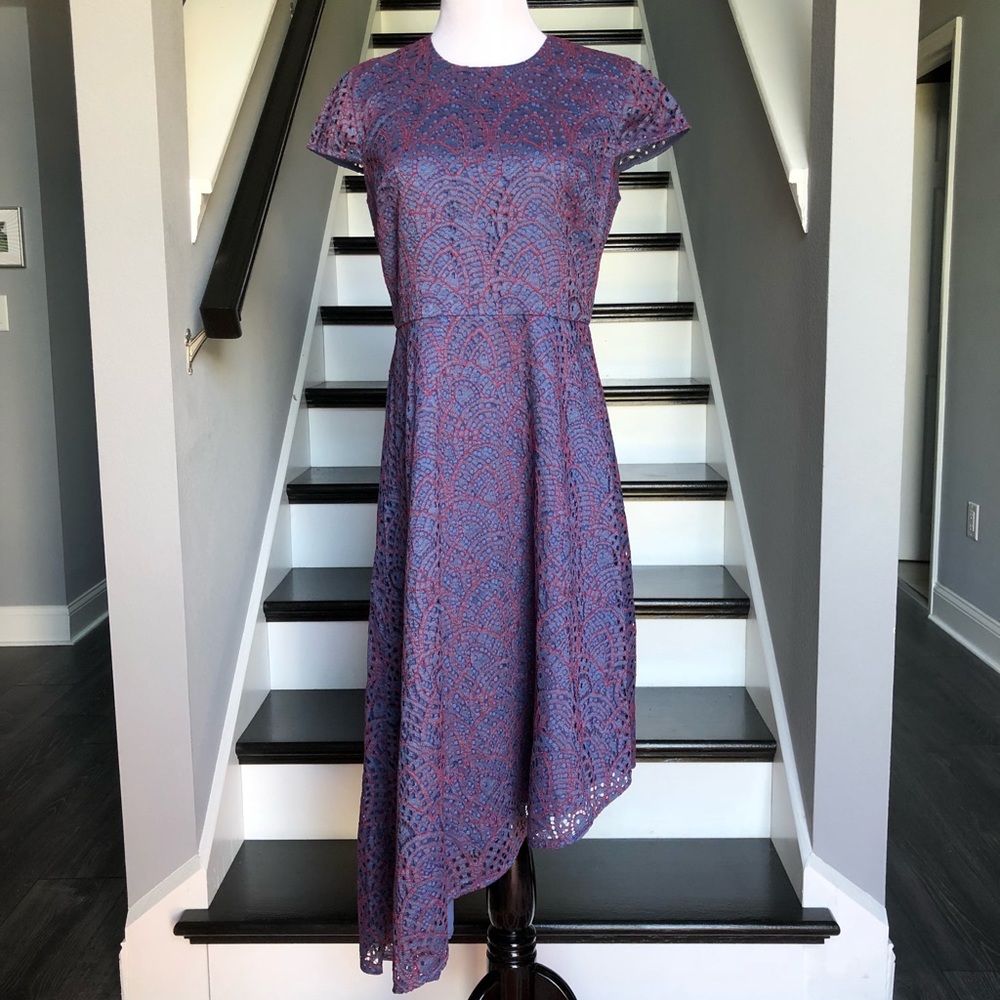 NWT Banana Republic Eyelet asymmetric Dress 4